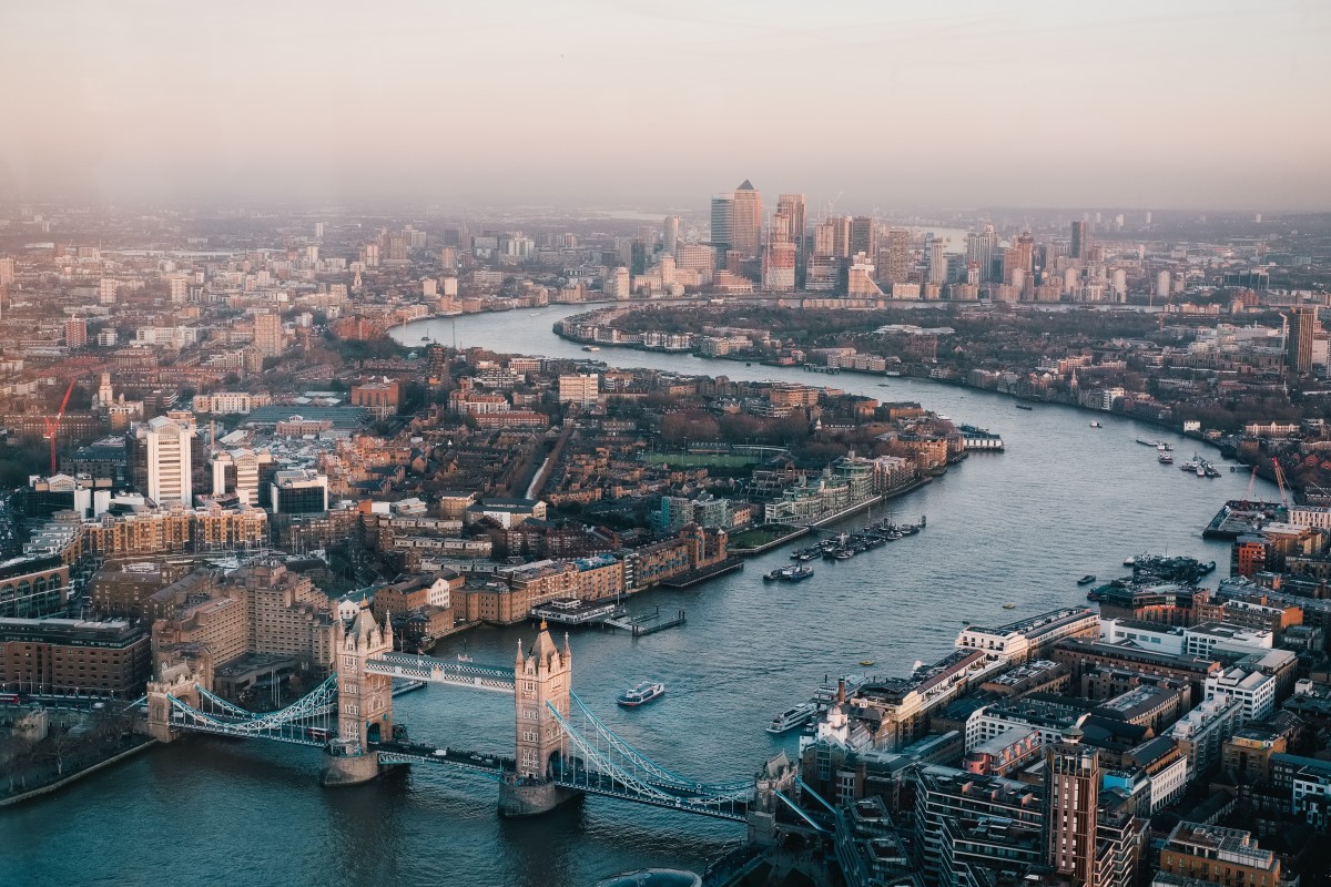 london from the sky
